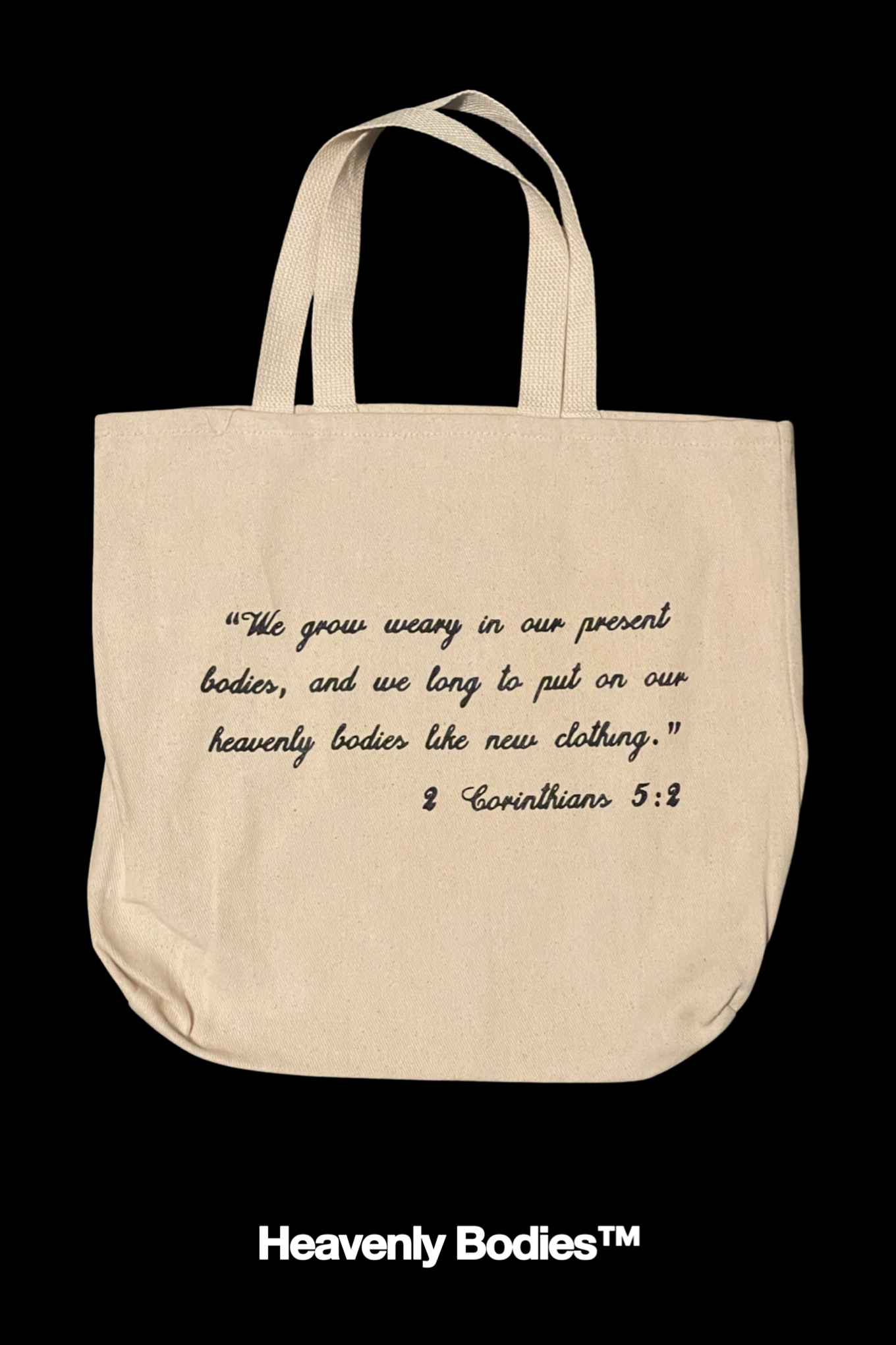 Heavenly Bodies Small Tote Bag (tan)