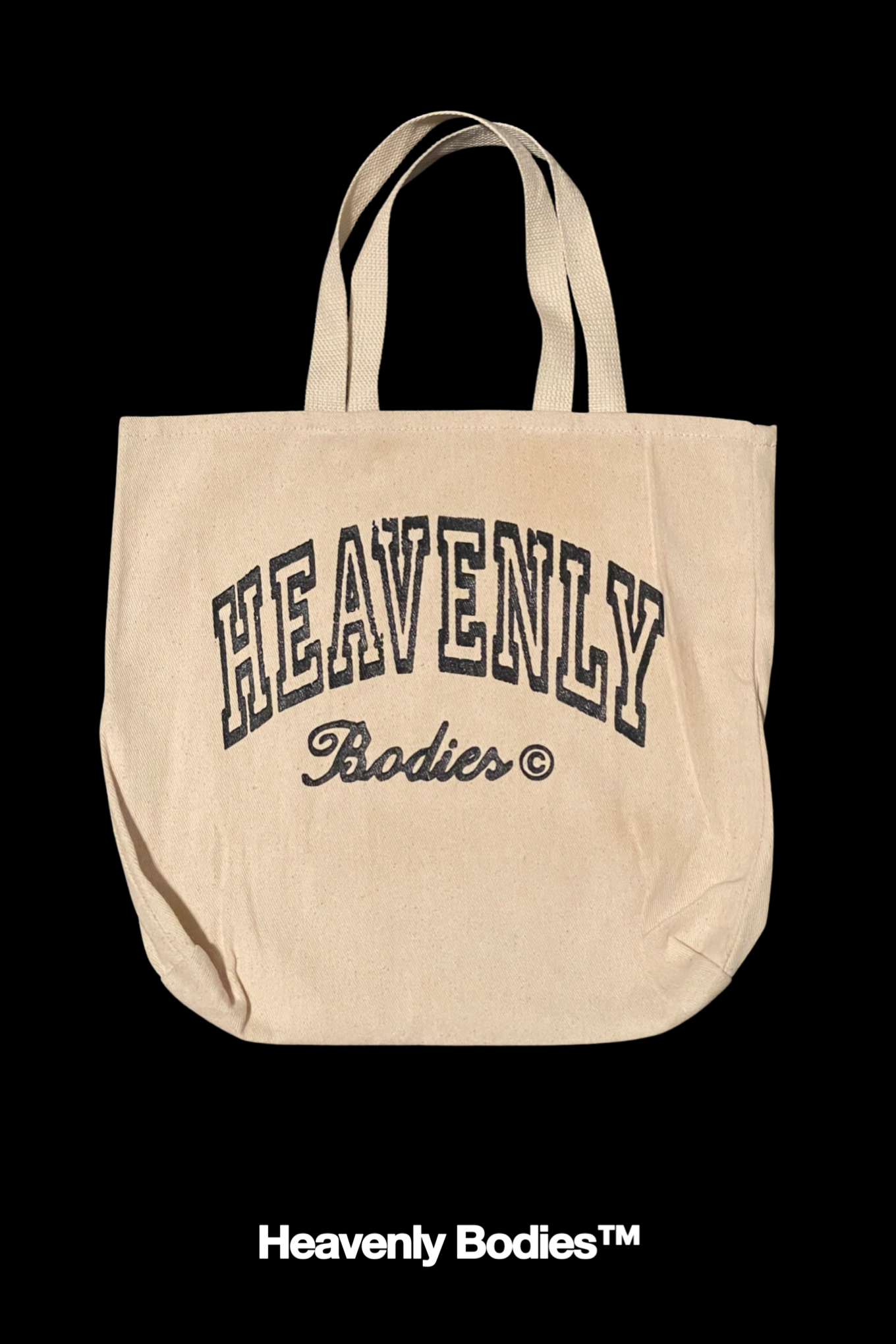 Heavenly Bodies Small Tote Bag (tan)