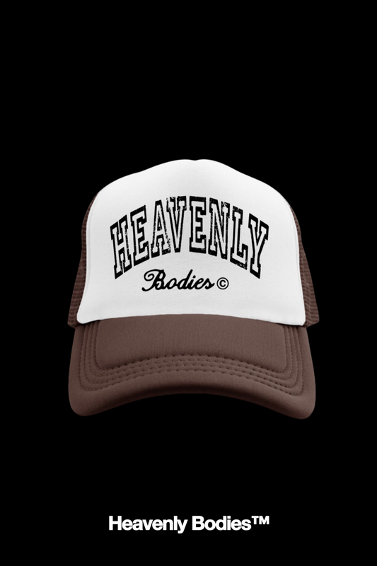 Brown "Heavenly Bodies" Trucker Hat
