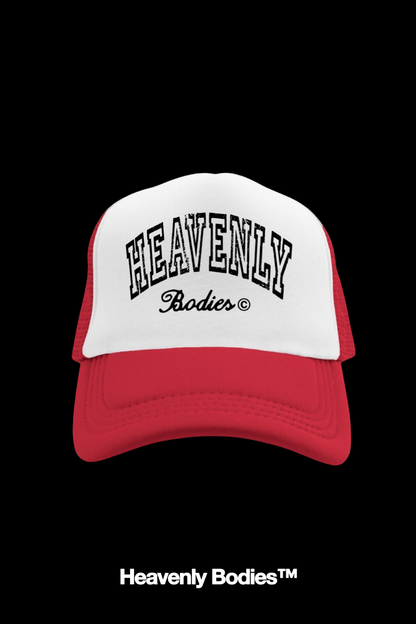 Red "Heavenly Bodies" Trucker Hat